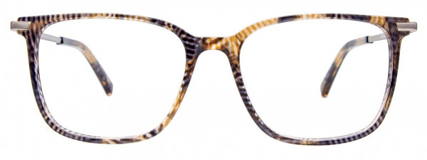 EasyClip EC520 Eyeglasses, 010 - Brown & Grey & Crystal Marbled