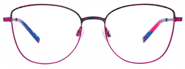 EasyClip EC523 Eyeglasses, 085 - Orchid & Teal Marbled & Satin Orchid