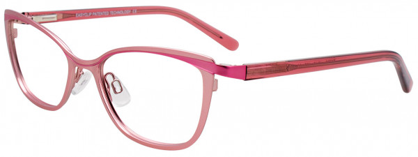 EasyClip EC509 Eyeglasses, 030 - Satin Light Pink & Pink
