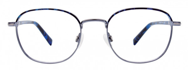 EasyClip EC517 Eyeglasses, 050 - Shiny Demi Blue & Dark Steel Grey