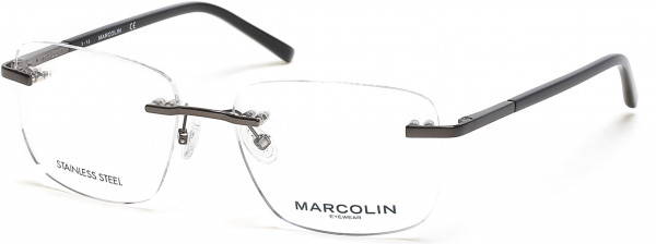 Marcolin MA3021 Eyeglasses, 008 - Shiny Gunmetal