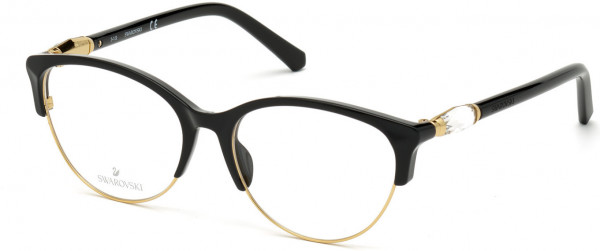 Swarovski SK5338 Eyeglasses, 001 - Shiny Black