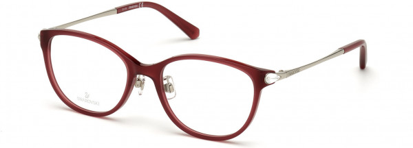 Swarovski SK5354-D Eyeglasses, 069 - Shiny Bordeaux
