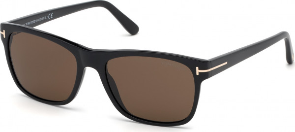 Tom Ford FT0698 GIULIO Sunglasses, 01J - Shiny Black / Shiny Black