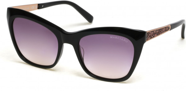 GUESS by Marciano GM0805 Sunglasses, 05Z - Black/other / Gradient Or Mirror Violet