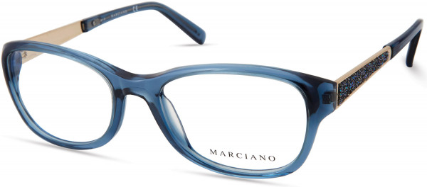 GUESS by Marciano GM0355 Eyeglasses, 087 - Shiny Turquoise
