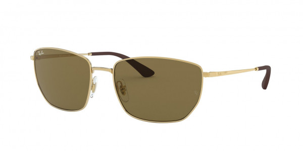 Ray-Ban RB3653 Sunglasses, 001/73 ARISTA DARK BROWN (GOLD)