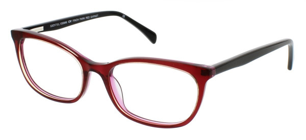 ClearVision FINCH PARK Eyeglasses, Red Garnet
