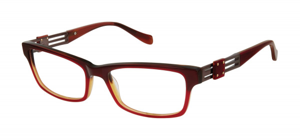 Tura by Lara Spencer LS117 Eyeglasses, Red (RED)