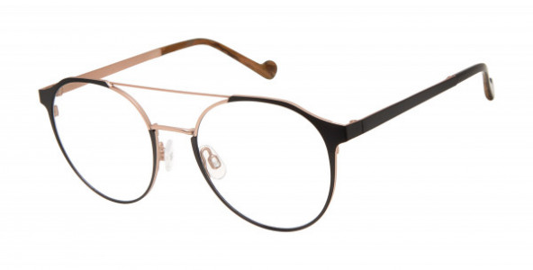 MINI 742006 Eyeglasses, Black/Rose Gold - 10 (BLK)
