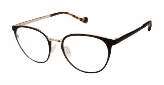MINI 742005 Eyeglasses, Black/Rose Gold - 12 (BLK)