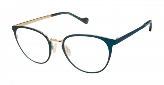 MINI 742005 Eyeglasses, Teal/Gold - 72 (TEA)