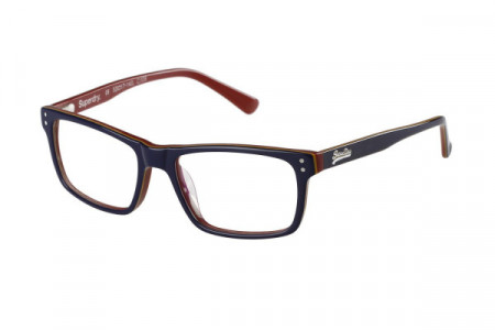 Superdry DREW Eyeglasses, Gloss Navy ()