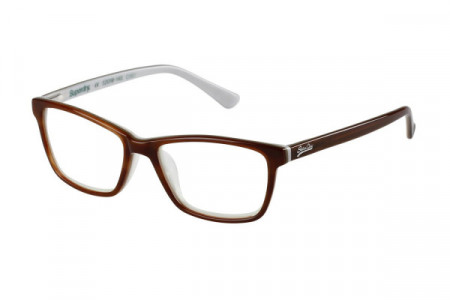 Superdry JAIME Eyeglasses, Brown/Bone ()