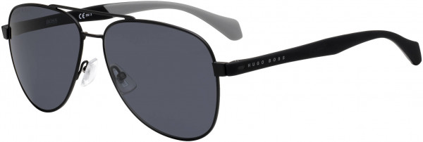 HUGO BOSS Black BOSS 1077/S Sunglasses, 0003 MATTE BLACK