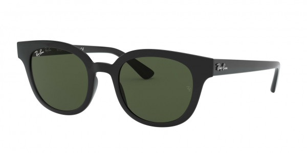 Ray-Ban RB4324F Sunglasses, 601/31 BLACK G-15 GREEN (BLACK)