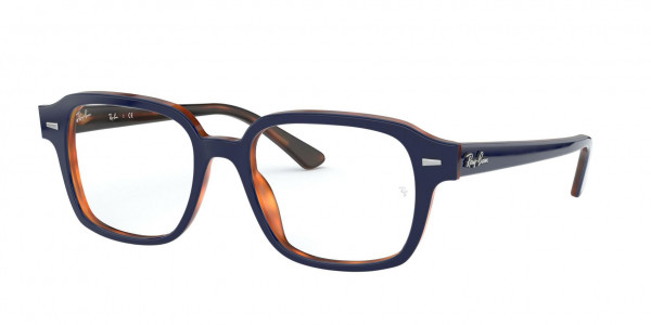 Ray-Ban Optical RX5382 Eyeglasses, 5910 BLUE ON HAVANA RED (BLUE)