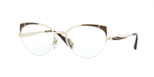 Vogue VO4153 Eyeglasses, 848 TOP PALE GOLD/MATTE BROWN