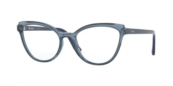 Vogue VO5291 Eyeglasses, 2764 TOP TRANSPARENT BLUE/BLUE (BLUE)