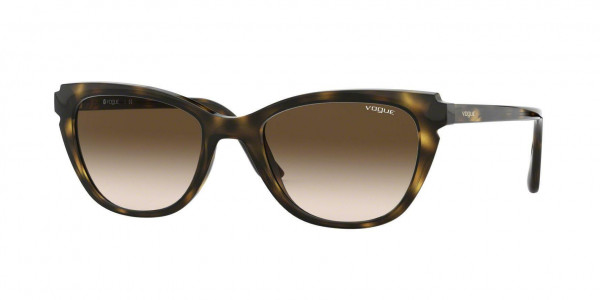 Vogue VO5293S Sunglasses, W65613 DARK HAVANA BROWN GRADIENT (BROWN)