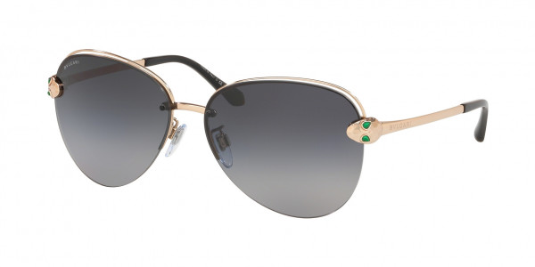 Bvlgari BV6121KB Sunglasses, 395/T3 PINK GOLD PLATED (GOLD)