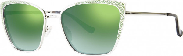Kensie Book It Sunglasses, Green (Polarized)