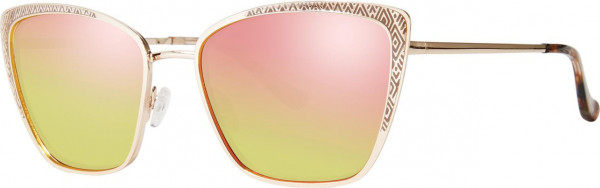 Kensie Book It Sunglasses, Rose Gold (Polarized)