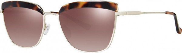 Kensie High Brow Sunglasses, Dark Tortoise (Polarized)