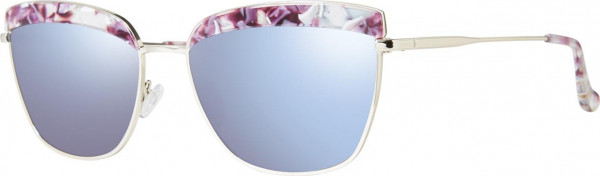 Kensie High Brow Sunglasses, Purple Tortoise (Polarized)