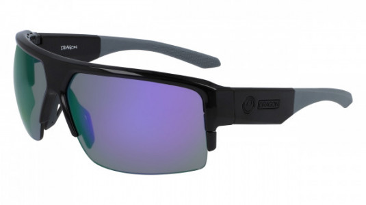 Dragon DR RIDGE X LL Sunglasses, (015) BLACK WITH LL VIOLET ION AND LL SOLID BROWN  LENS