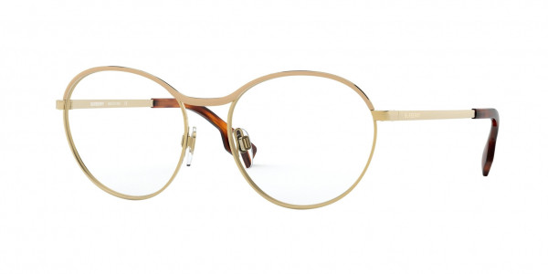 Burberry BE1337 Eyeglasses, 1296 BEIGE/GOLD (BROWN)