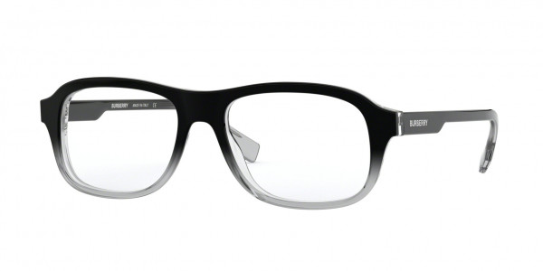 Burberry BE2299F Eyeglasses, 3805 TOP BLACK GRAD ON TRANSPARENT (BLACK)
