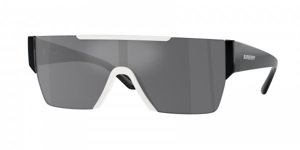 Burberry BE4291 Sunglasses, 40496G WHITE GREY MIRROR BLACK (WHITE)