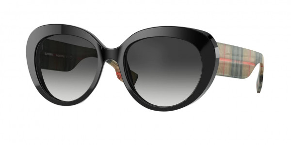 Burberry BE4298F ROSE Sunglasses, 37578G ROSE BLACK GREY GRADIENT (BLACK)