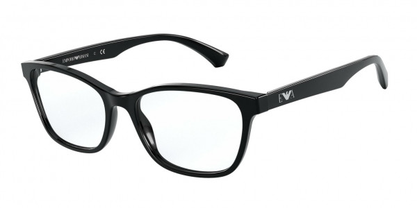 Emporio Armani EA3157F Eyeglasses, 5001 SHINY BLACK (BLACK)