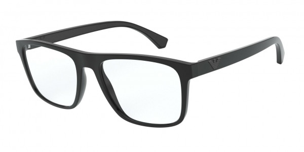 Emporio Armani EA3159F Eyeglasses, 5753 SHINY BLACK (BLACK)