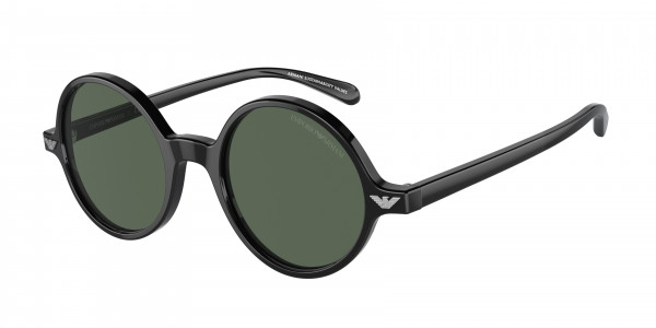 Emporio Armani EA 501M Sunglasses, 501771 BLACK DARK GREEN (BLACK)