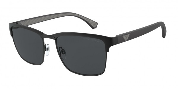 Emporio Armani EA2087 Sunglasses, 301487 MATTE BLACK GREY (BLACK)