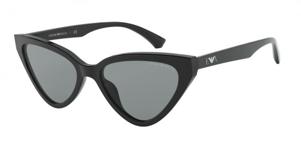 Emporio Armani EA4136 Sunglasses, 500187 SHINY BLACK GREY (BLACK)