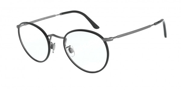 Giorgio Armani AR 112MJ Eyeglasses, 3260 BLACK BRUSHED GUNMETAL (BLACK)