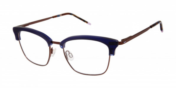 Humphrey's 592044 Eyeglasses, Navy/Brown - 70 (NAV)