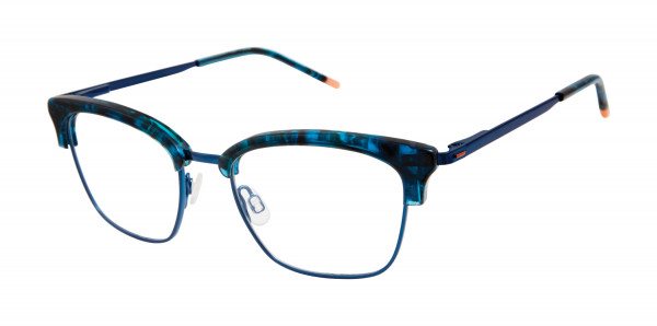 Humphrey's 592044 Eyeglasses, Teal Horn/Teal - 74 (TEA)