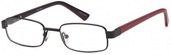 Peachtree PT 99 Eyeglasses, Black Red