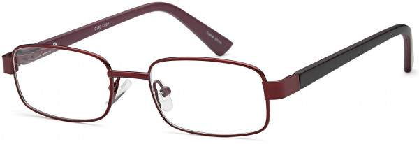 Peachtree PT 99 Eyeglasses, Burgundy Black