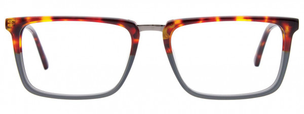 BMW Eyewear B6065 Eyeglasses, 020 - Dark Grey & Demi Amber