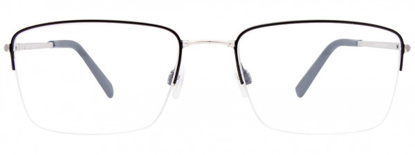 EasyTwist ET996 Eyeglasses, 090 - Shiny Black & Silver