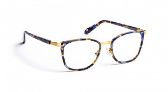 J.F. Rey PM063 Eyeglasses, BLUE/SHINY GOLD (7550)