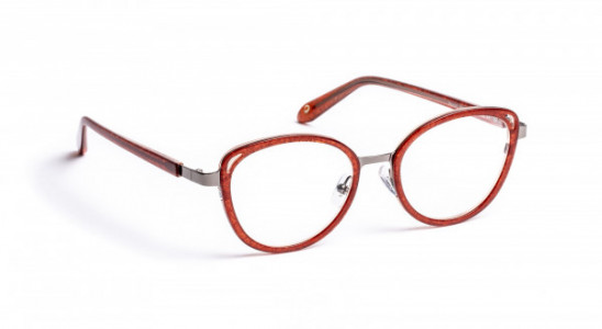 J.F. Rey PM062 Eyeglasses, RED/SHINY GUN (3009)