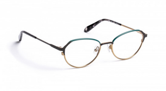 J.F. Rey PM059 Eyeglasses, TURQUOISE/BLACK/PINK GOLD (4001)