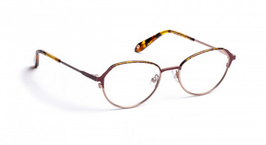 J.F. Rey PM059 Eyeglasses, DEMI/PLUM/PINK GOLD (9075)